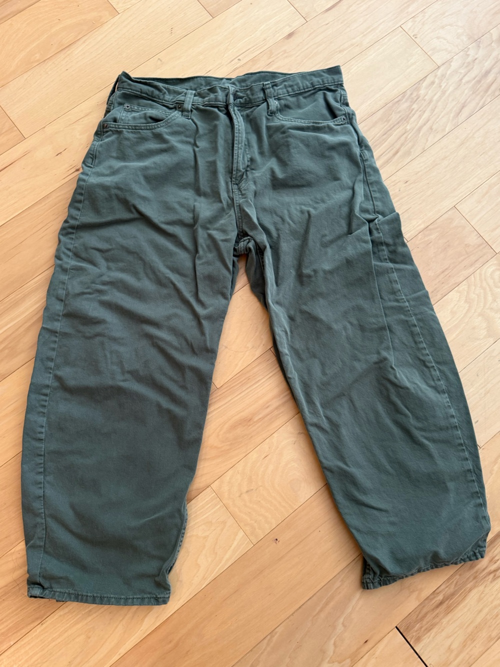 GAP high rise barrel jean